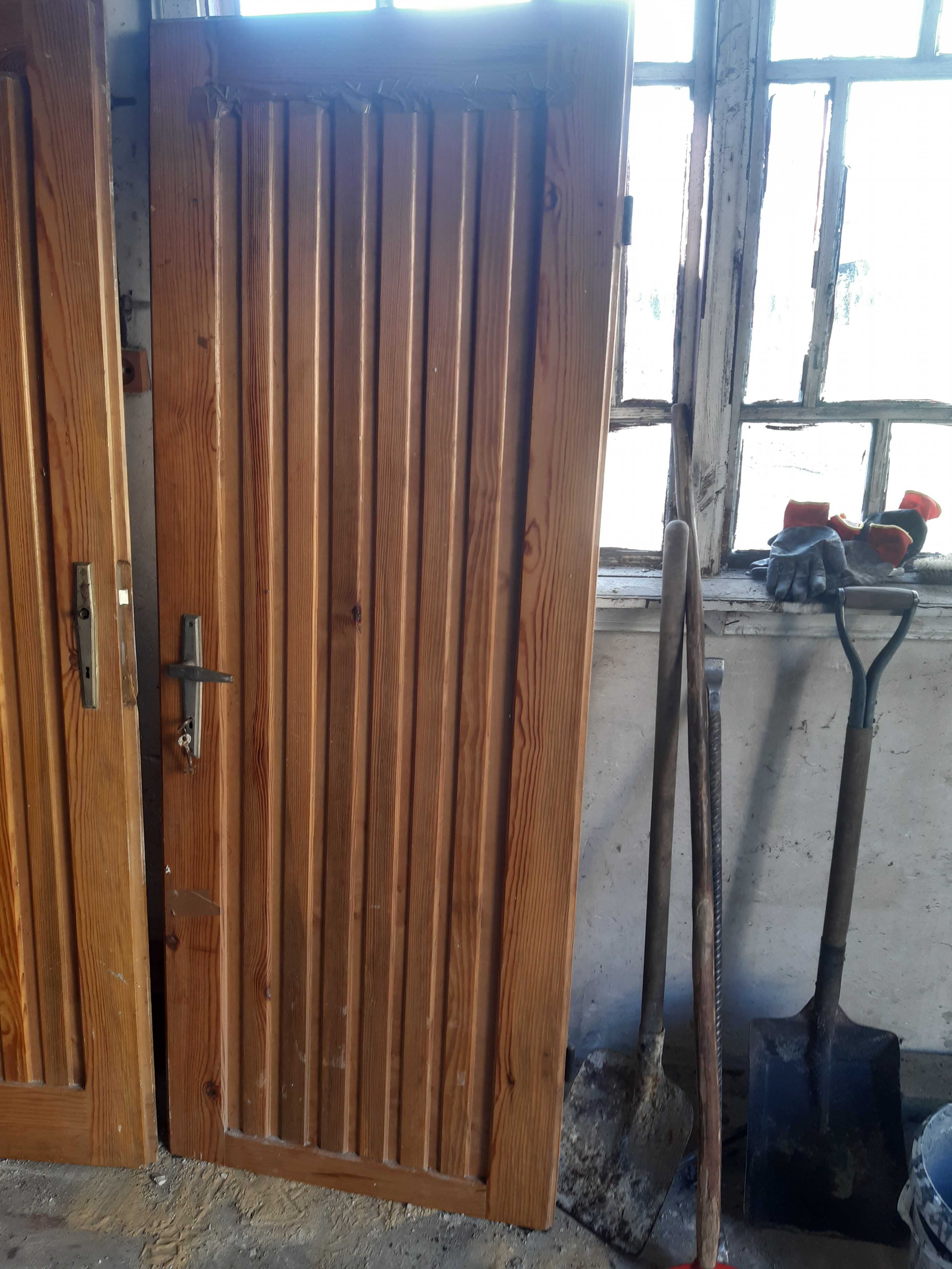Drzwi drewniane 80 70 Prawe zewnętrzne lub wewnętrzne