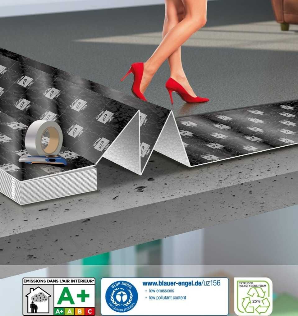 base para pavimento laminado Axton PVC/SPC  1MM