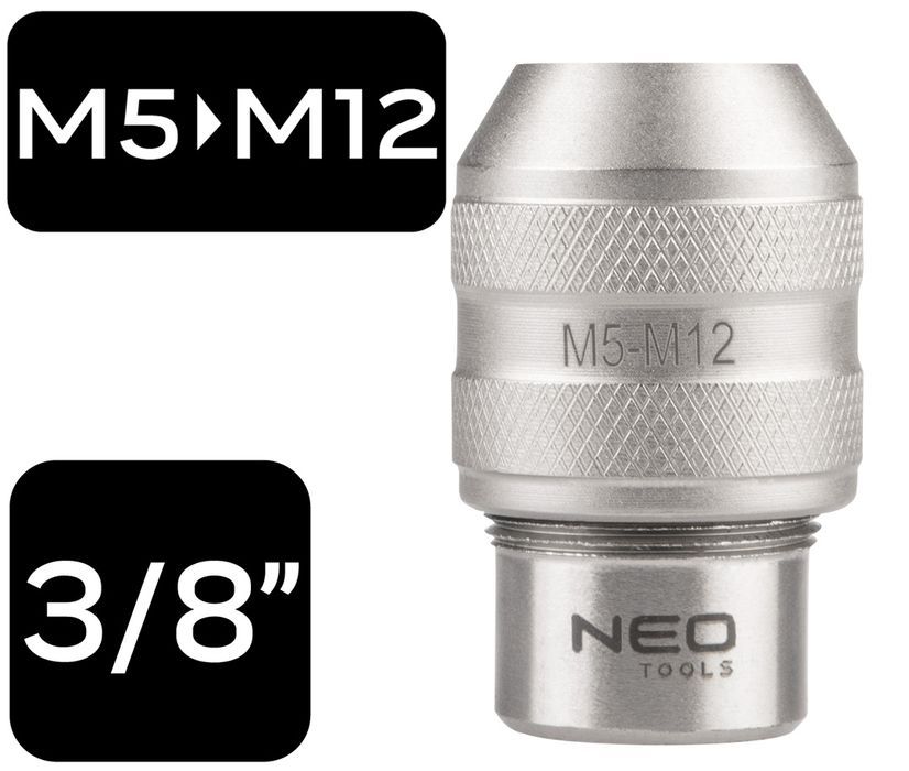 Adapter Do Gwintowników, 3/8"Dr M5-M12