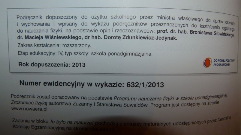 Zrozumieć fizykę 1 zakres rozszerzony nowe era