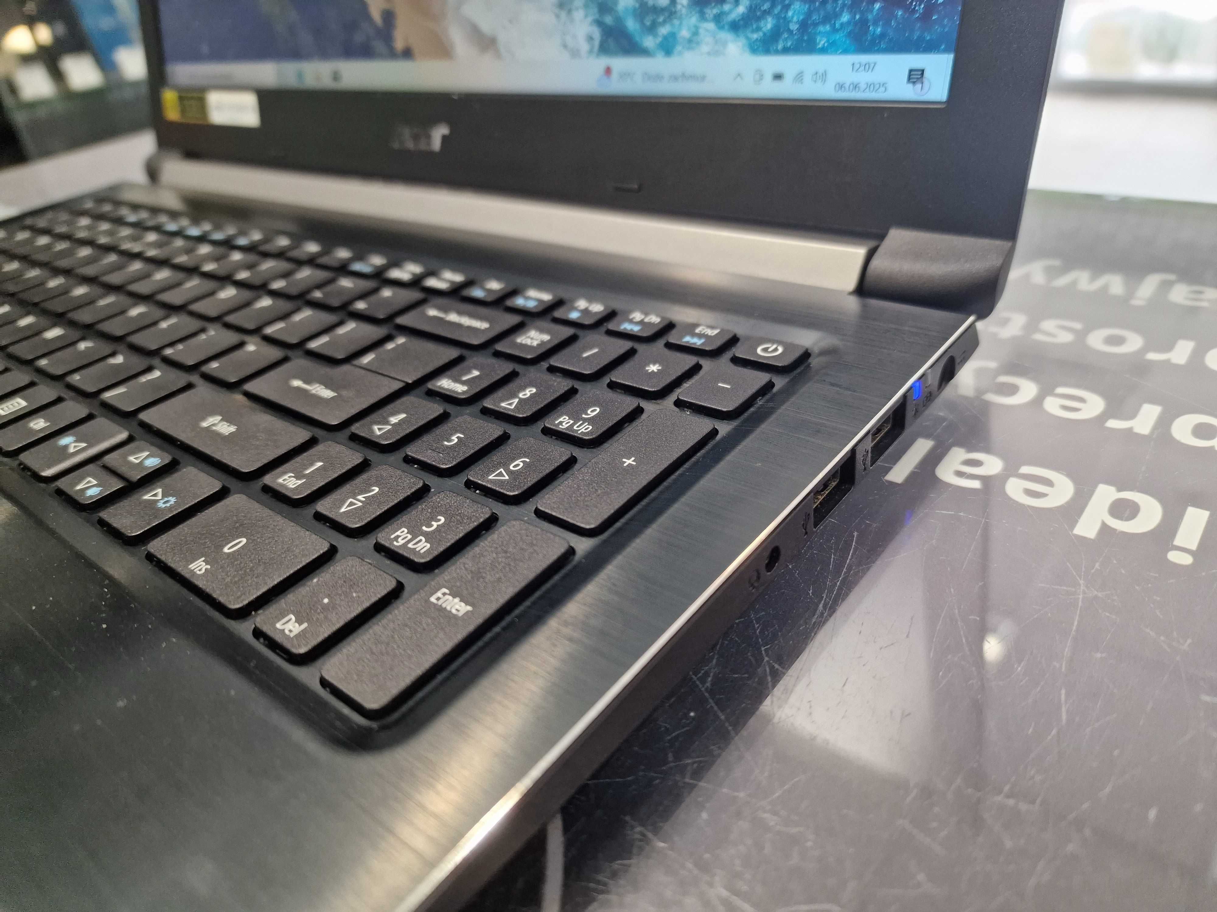 Acer Aspire 5 A515-51G/ i7-7500 2.70 GHz/ 12GB/ uszkodzona klawiatura