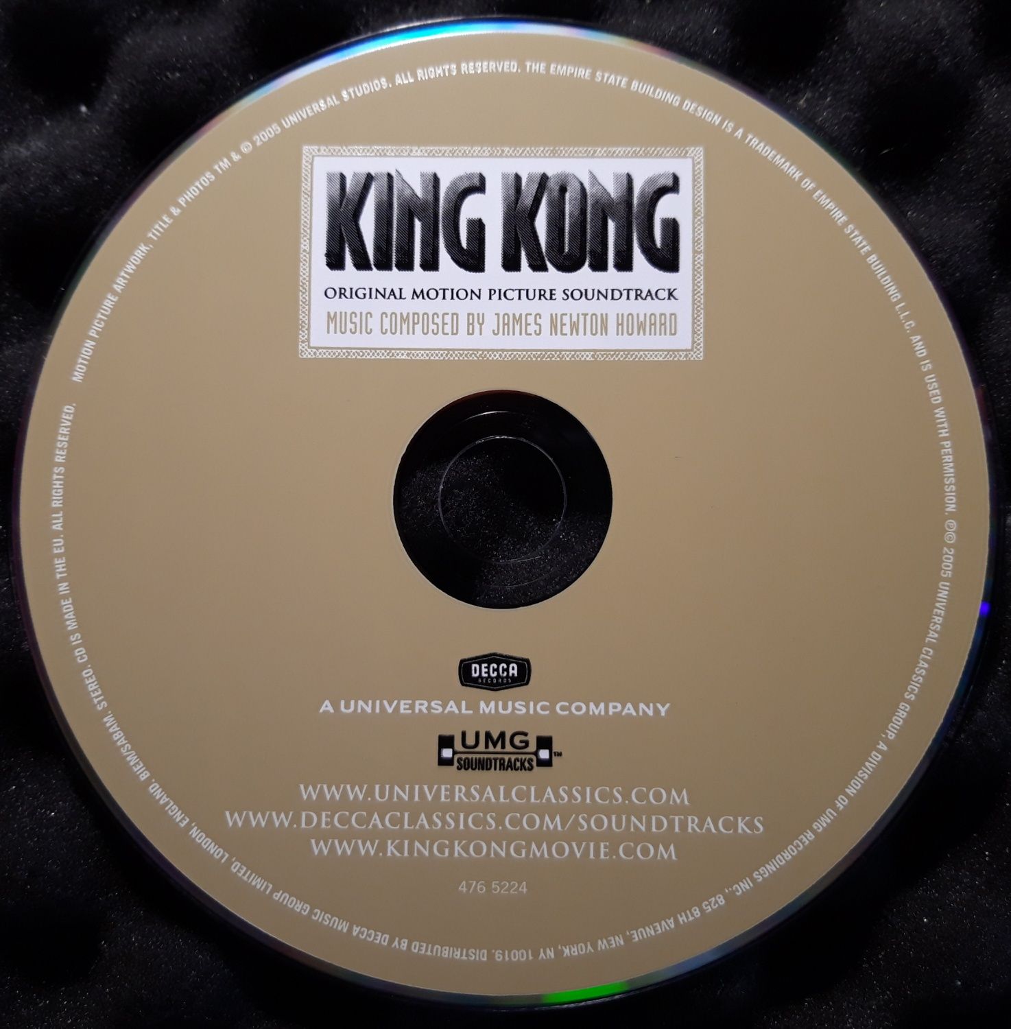 King Kong (Original Motion Picture Soundtrack) CD, 2005