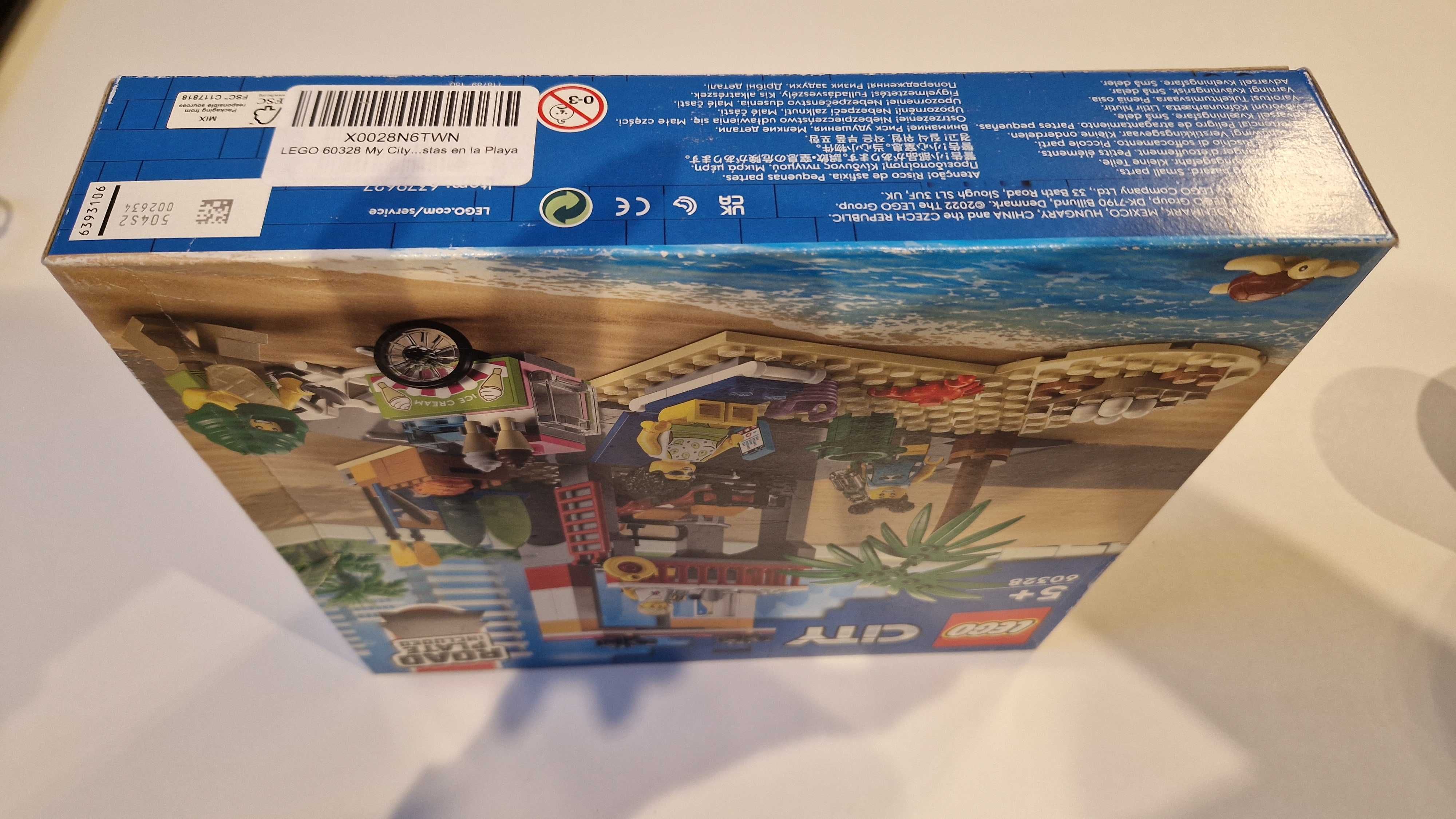 LEGO City 60328 - Stanowisko ratownicze na plaży uszkodzone opakowanie