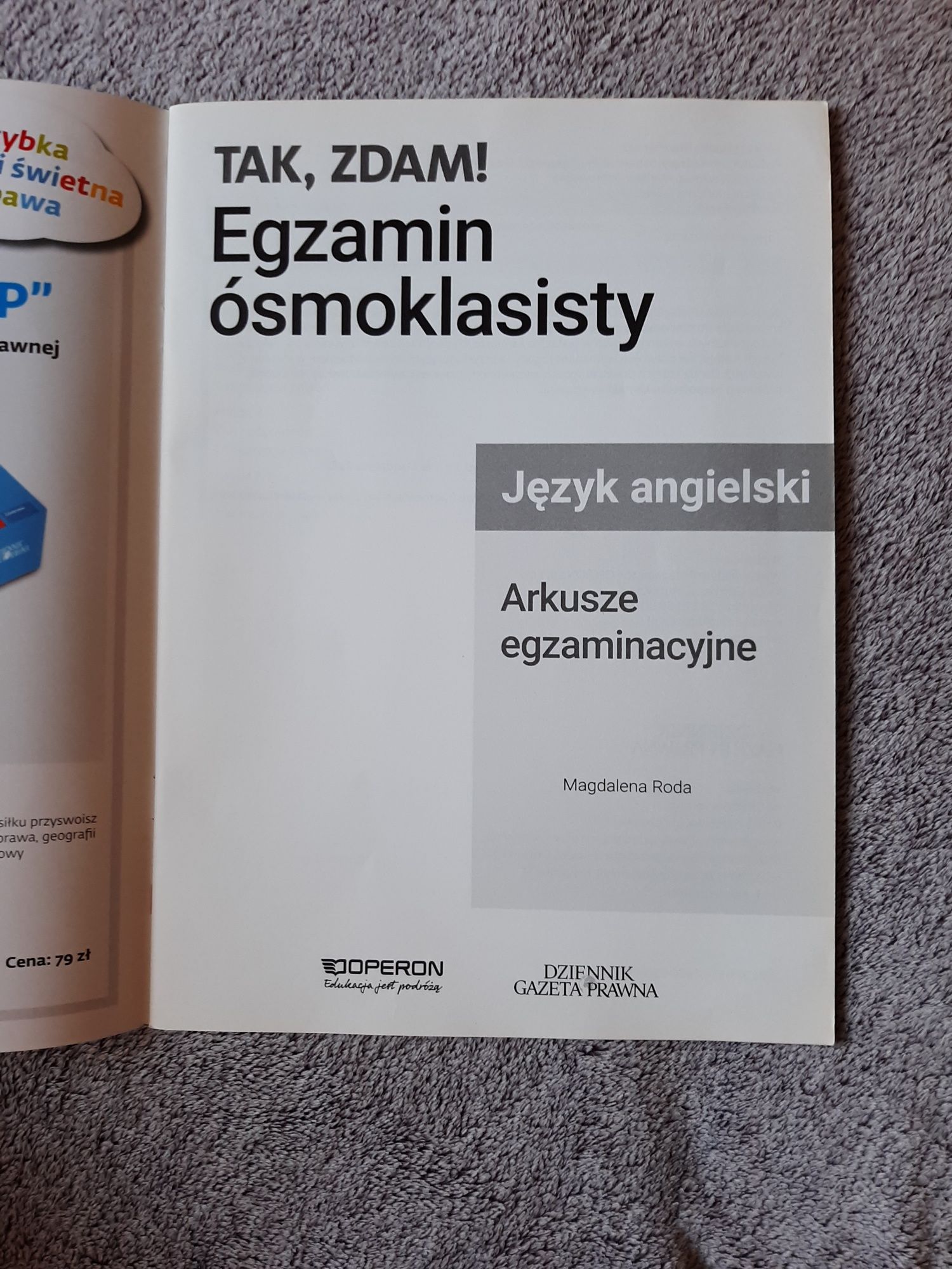 Tak, zdam! Egzamin ósmoklasisty język angielski repetytorium