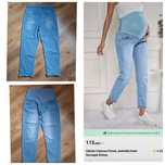 Spodnie Ciążowe XL skinny jasny jeans