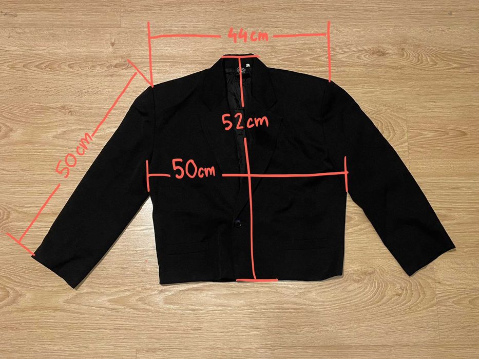 Blazer técnico lã preto Green Green, S / 31 | Curto