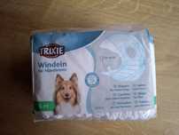 TRIXIE pieluchy pampersy dla psa suczki z rzepem - ROZMIAR S-M / 28