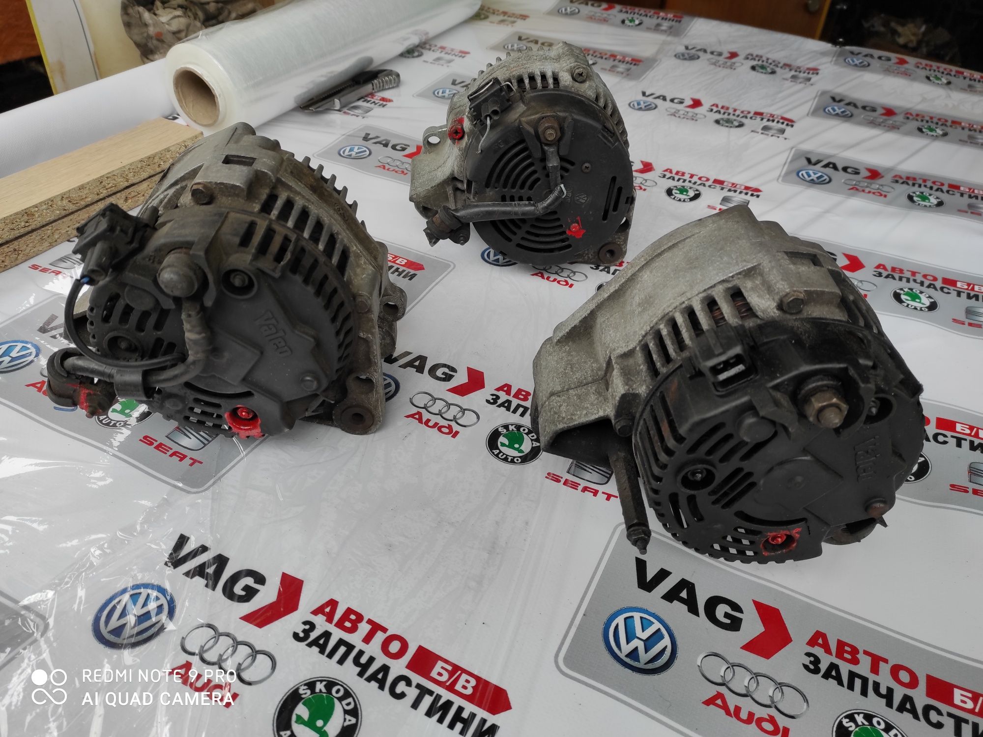Генератор Bosch,Valeo б/у оригінал VAG VW Т-4, Пассат Б3-Б4,Гольф,Поло