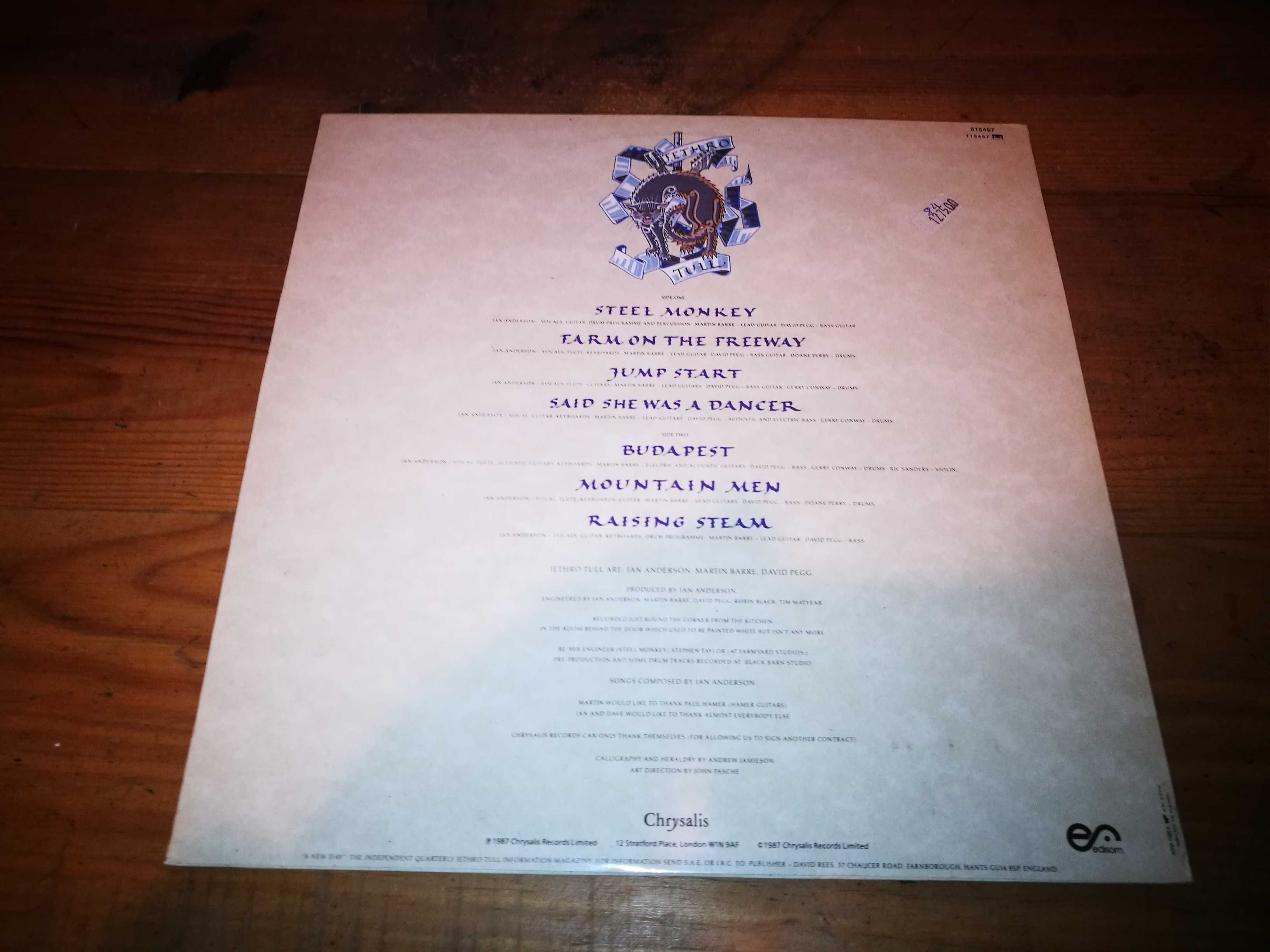 Jethro Tull (Prog Rock)  - Crest Of a Snake (Ed PORT - 1987) LP