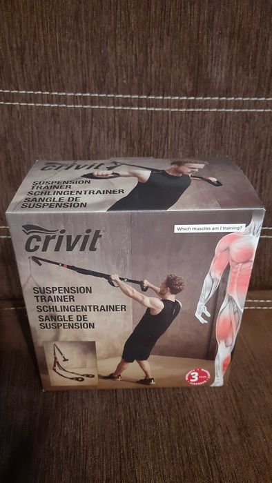 Nowy przyrząd do ćwiczeń z pętlami Crivit jak TRX