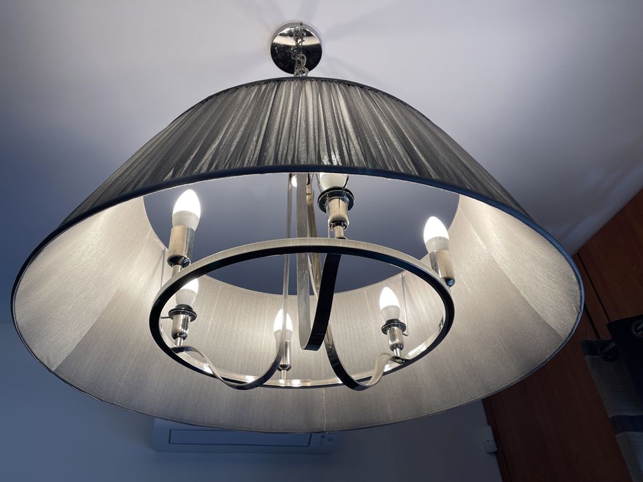 Candeeiro de teto em aço inoxidável