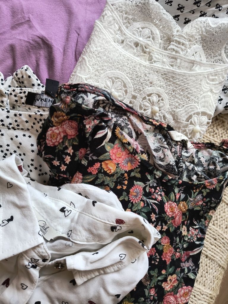 Zestaw bluzek damskich, bluzki damskie rozmiar 38, rozmiar M, 12 sztuk