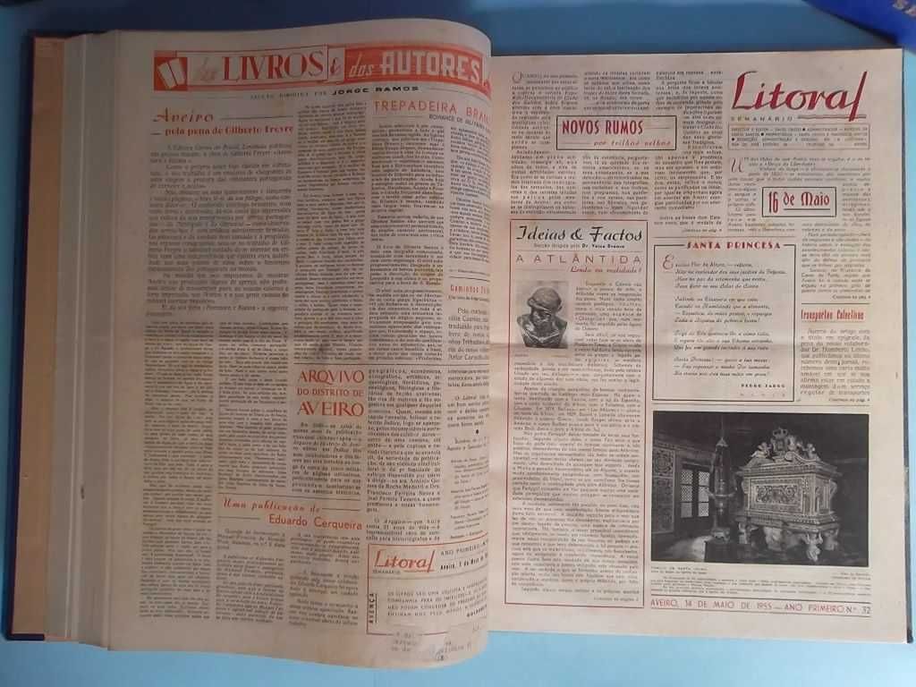 Jornal "LITORAL" - Semanário de Aveiro - de 1954 a 1959