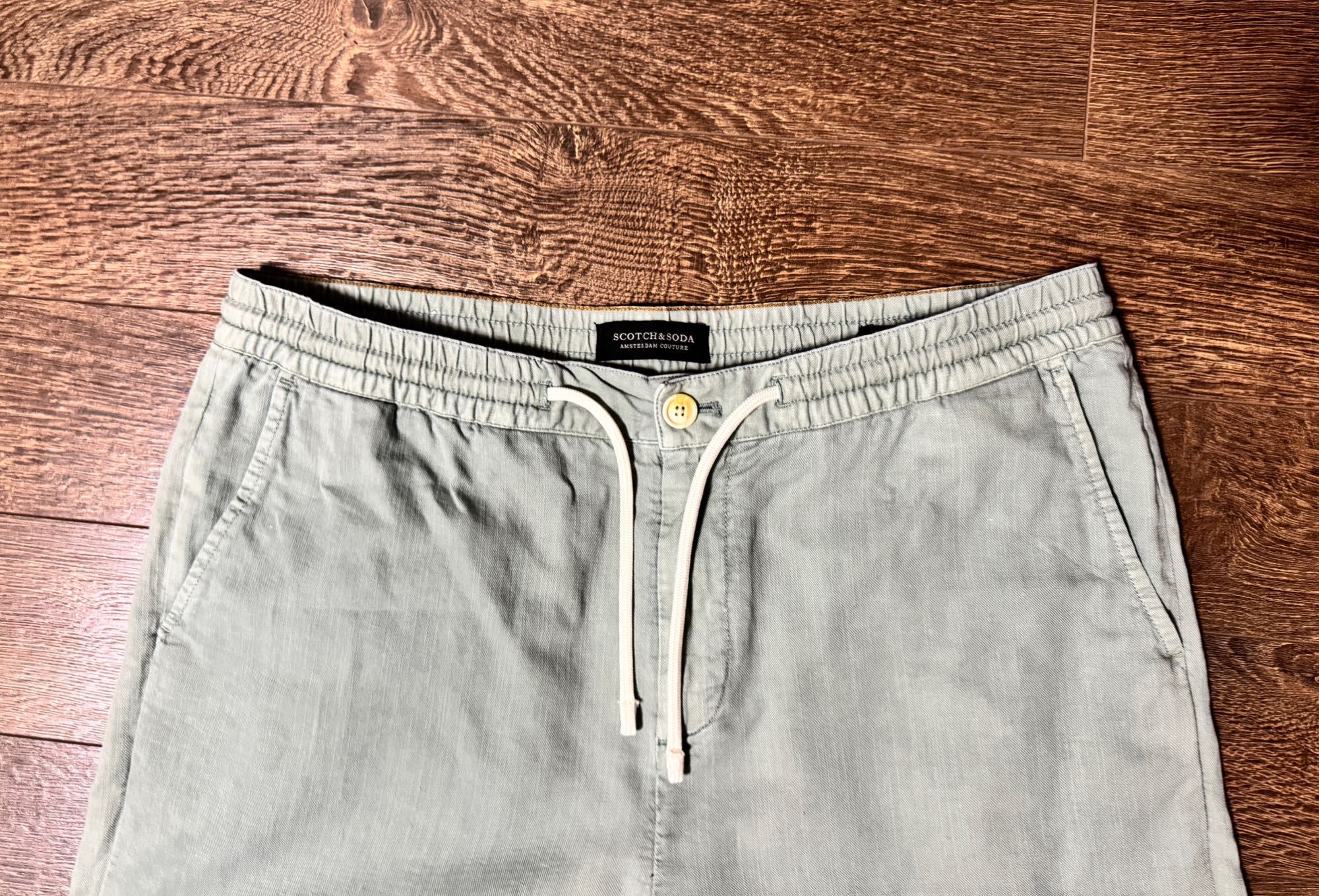 Брюки Scotch & Soda (коттон/лён).
