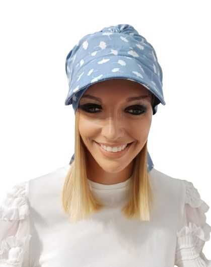 Włosy naturalne słowiańskie na opasce pod chustę, turban kapelusz