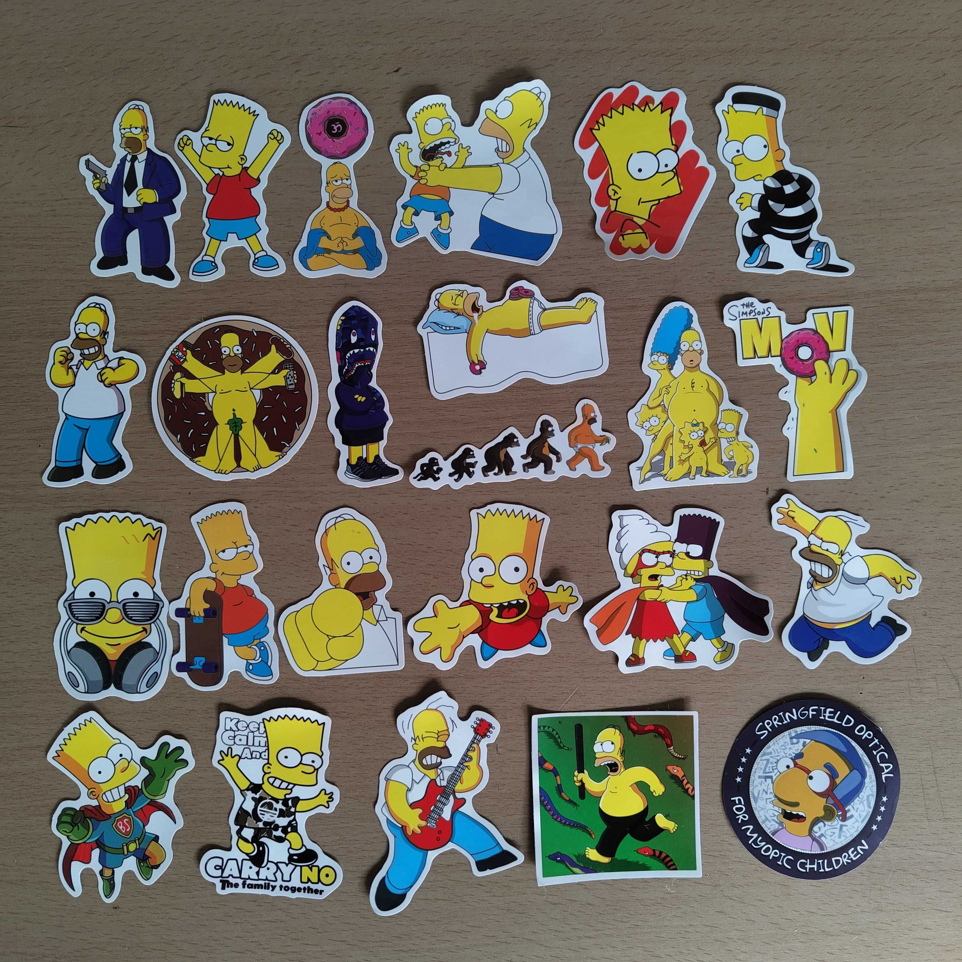 100 Stickers Autocolantes The Simpsons