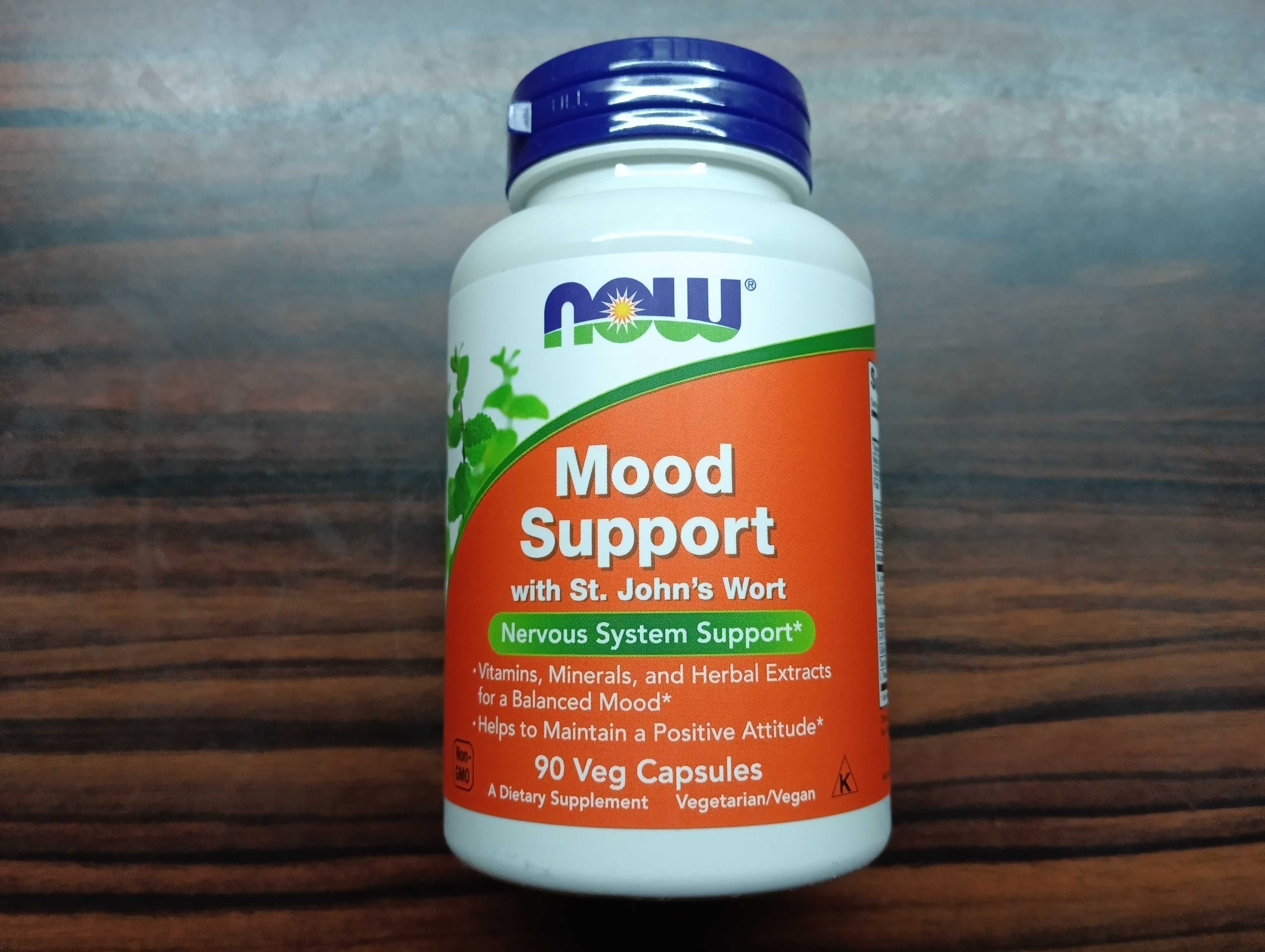 Mood Support со зверобоем (поддержка нервной системы) от NOW Foods 90.