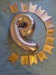 Цифра дев'ять шість гірлянда Happy birthday