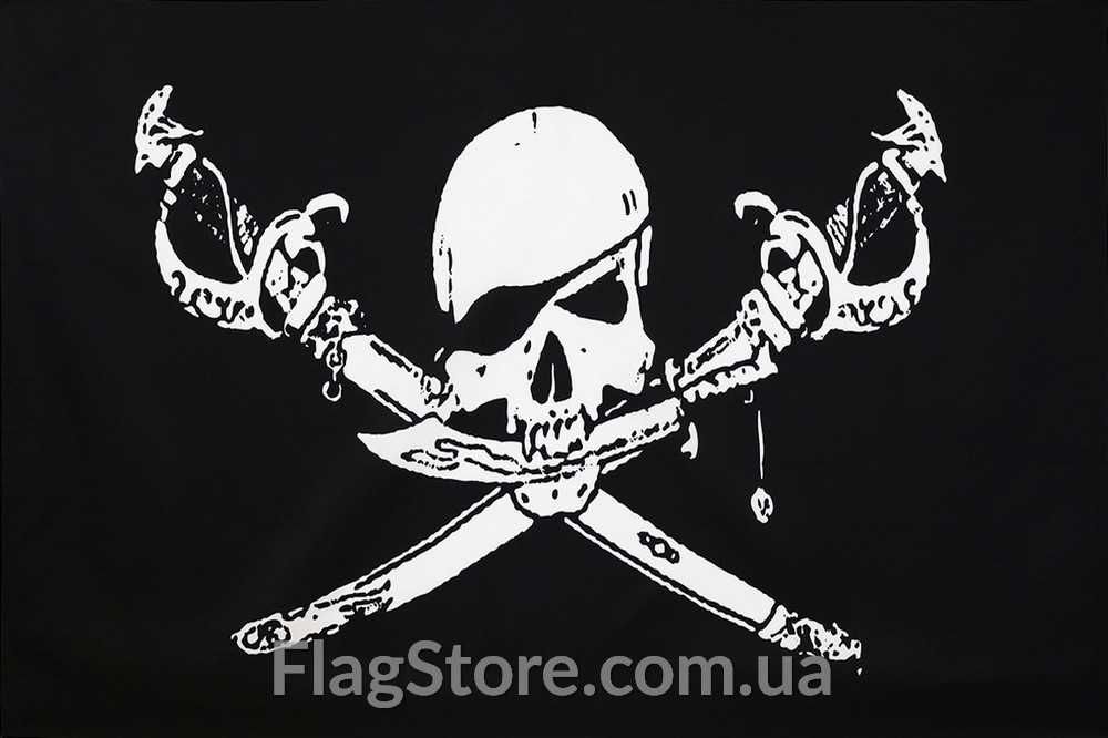 Веселый Роджер с саблями, пиратский флаг jolly roger/піратський прапор
