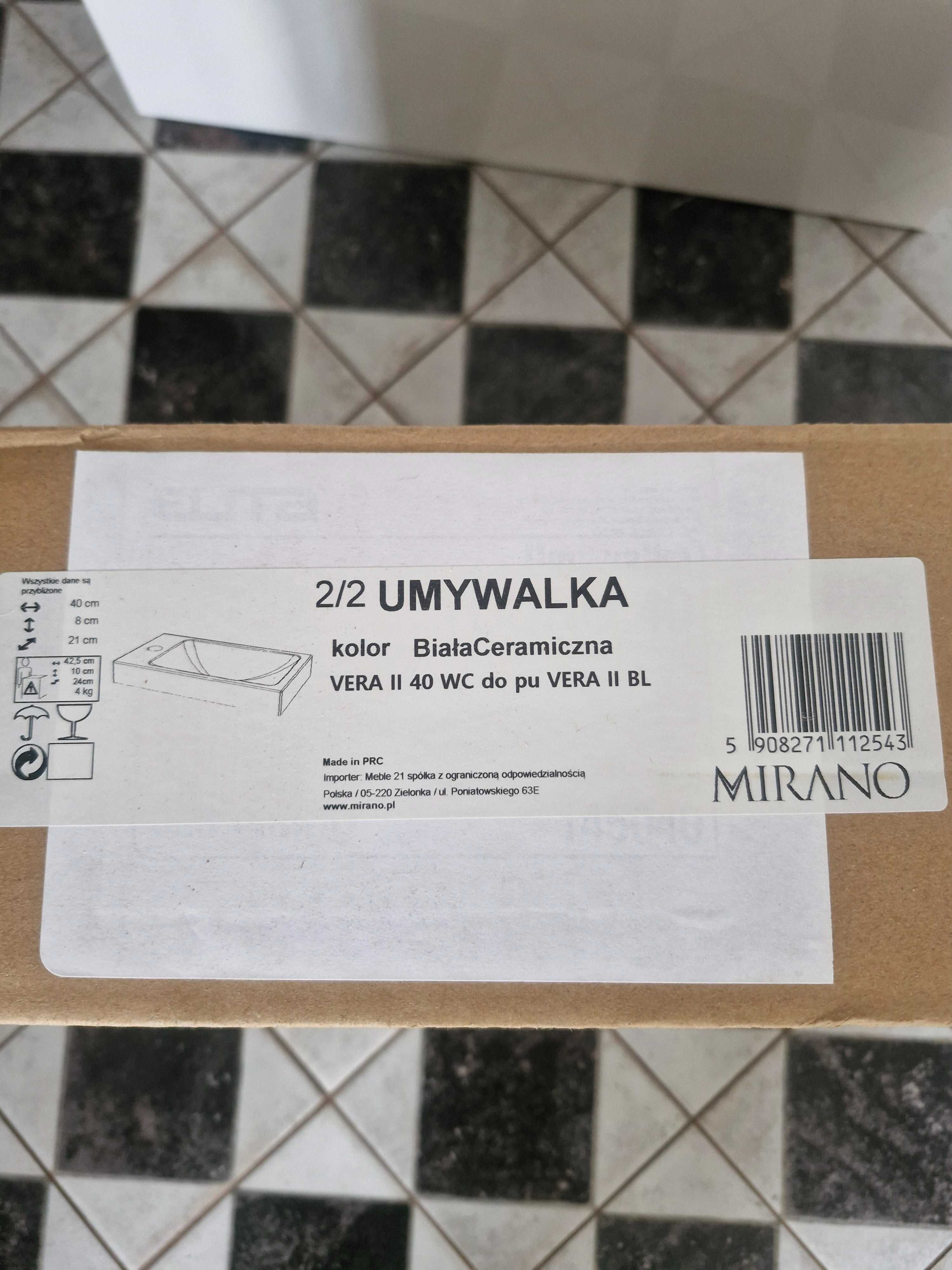 Szafka z umywalką do toalety, nowa