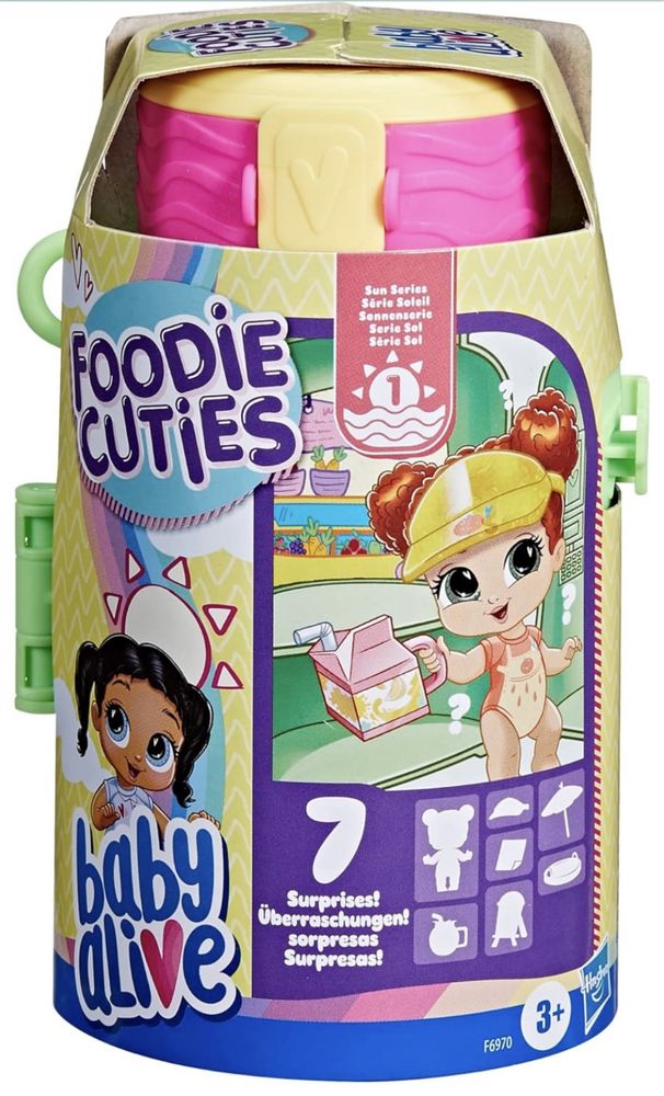 Baby Alive Foodie Cuties, Bottle, Sun Series 1