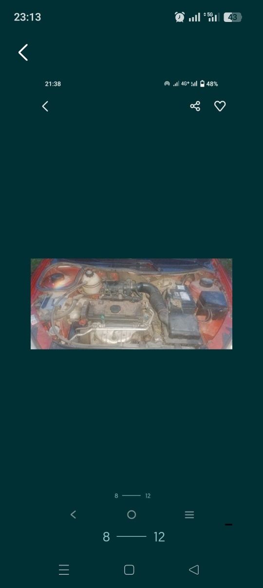 Peugeot 206 1.1 gasolina so peças