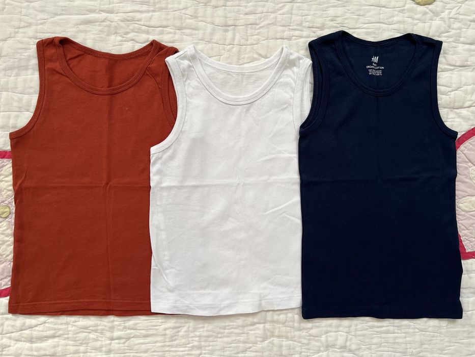 Майка George, TU, H&M на хлопчика 6-7yrs (116-122cm). Пакет 3шт