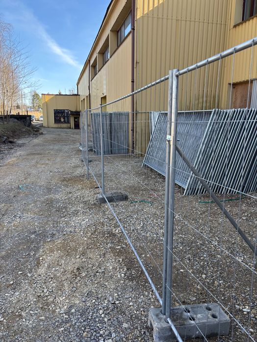 Ogrodzenie budowlane 25m solidne panel z blachy ogrodzenia tymczasowe