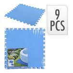 Kit Protetor para solo de piscina piso com 9 Peças de 500x500x4mm