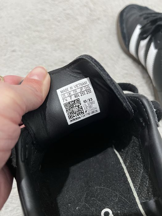 Adidas Samba r. 40 2/3 czarne buty adidasy sneakersy skorzane