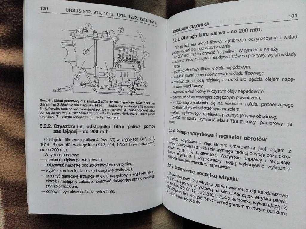 Instrukcja Ursus 912,914,1012,1014,1222,1224,1614 oryginalna