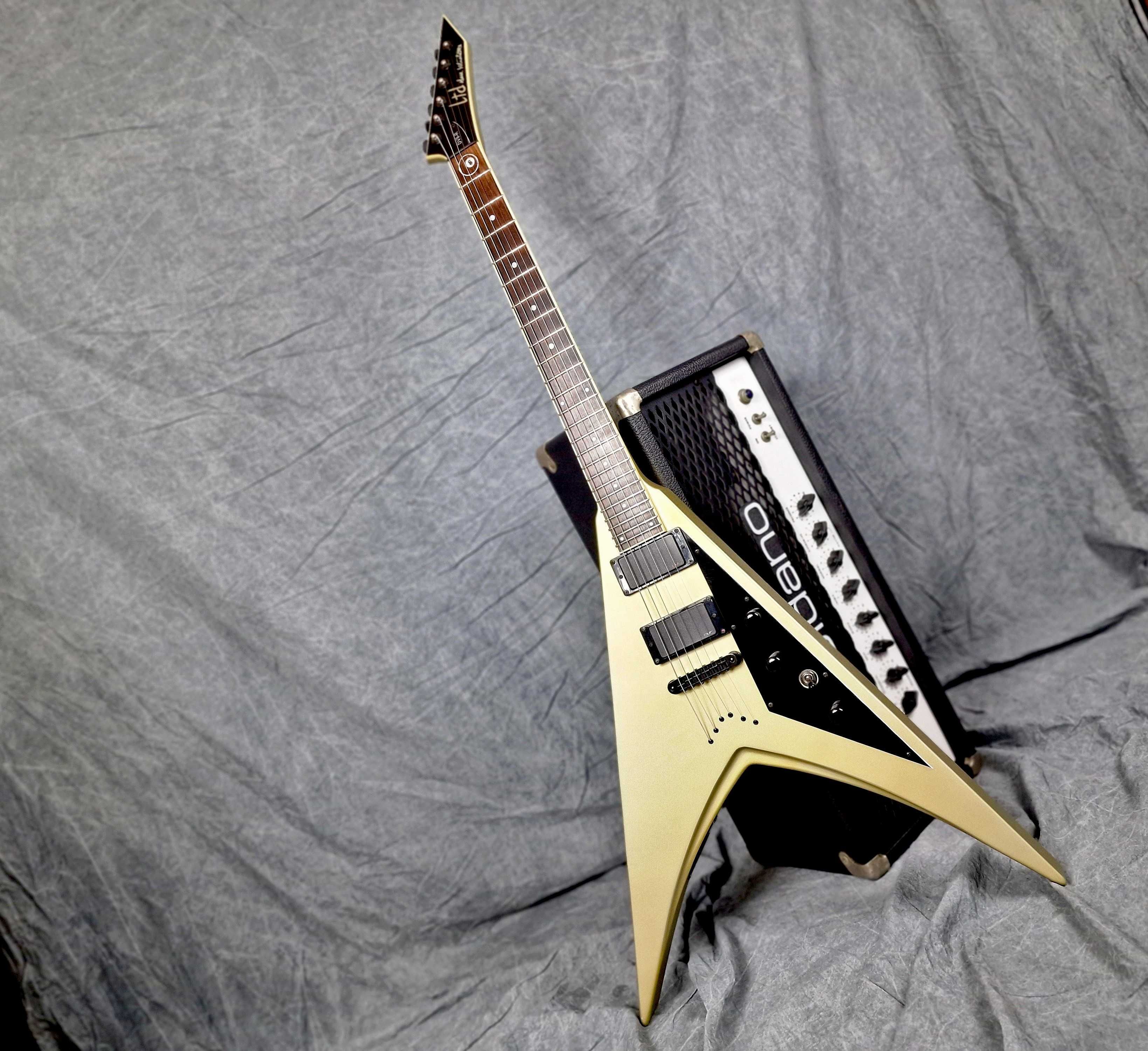 ESP LTD DV8-R Dave Mustaine V Sygnatura, Case ESP, papiery! Piękna!