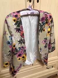 Піджака пиджак жакет в цветочек