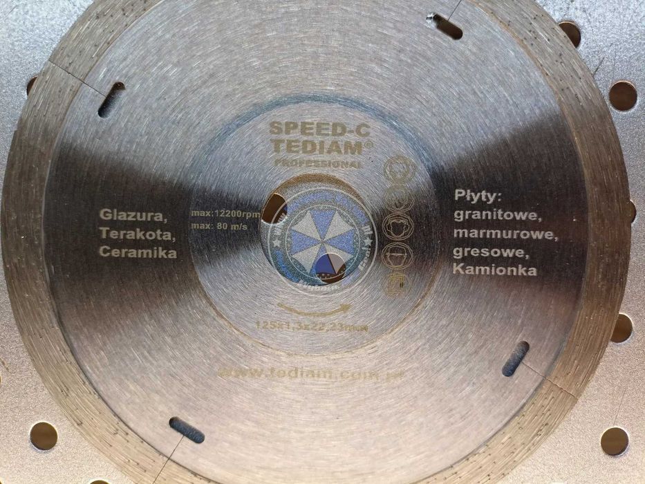 Tarcza diamentowa 125mm do gresu i ceramiki tarcza do płytek do kafli