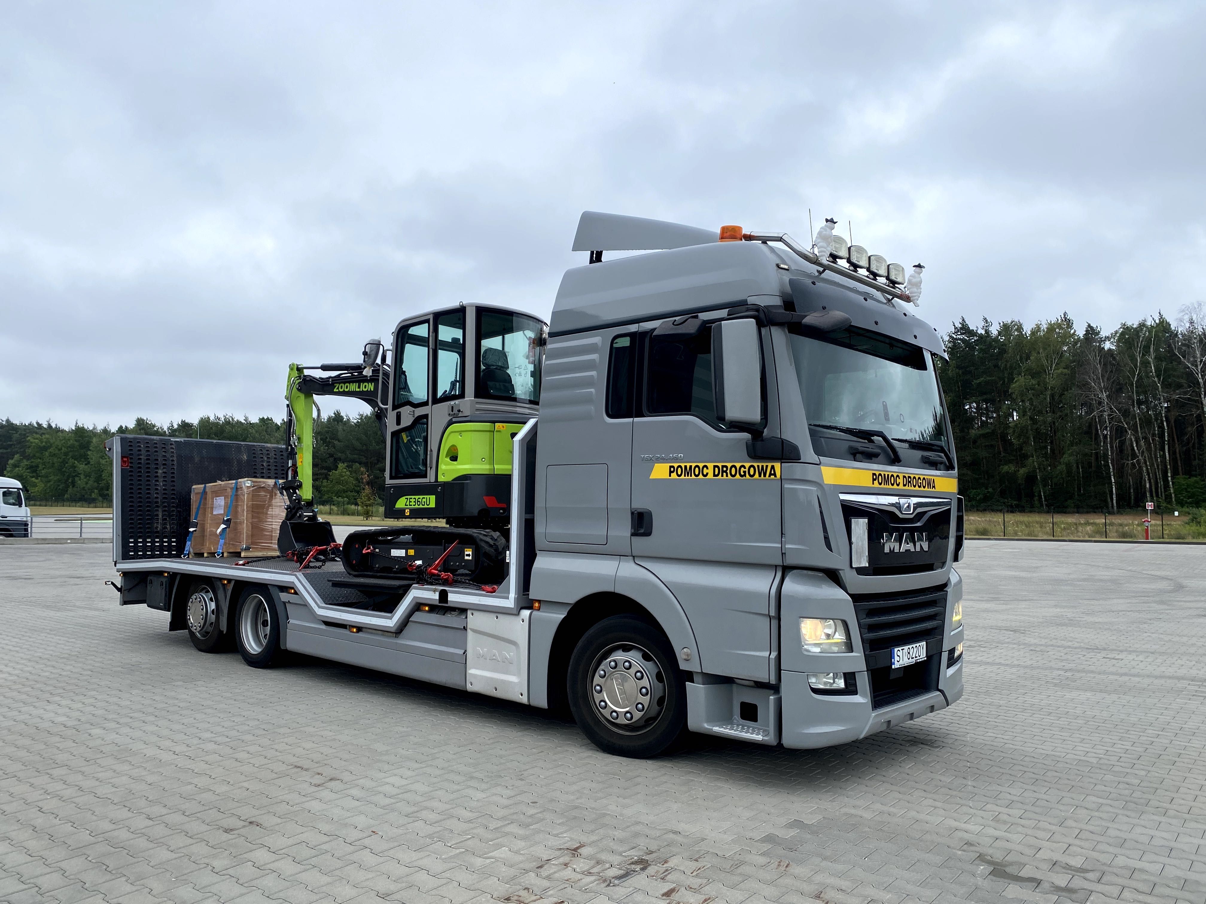 Pomoc drogowa, holowanie, autolaweta, transport 16 ton RASCAR Żory
