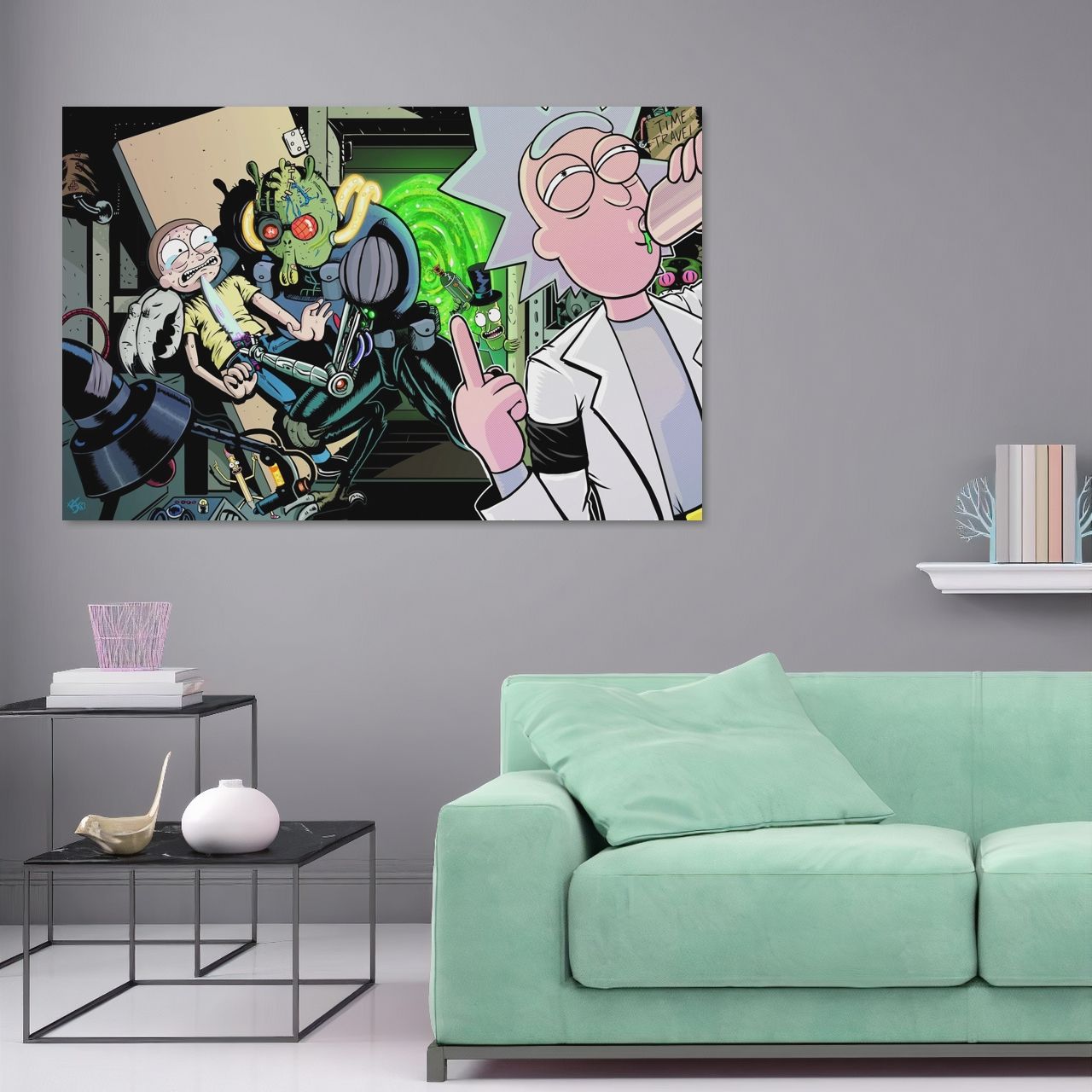 Рік та Морті, Rick and Morty, постер, картина на полотні
