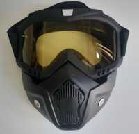 Máscara Protecção Óculos Amarelos Novos p/ Motos Desportos Radicais