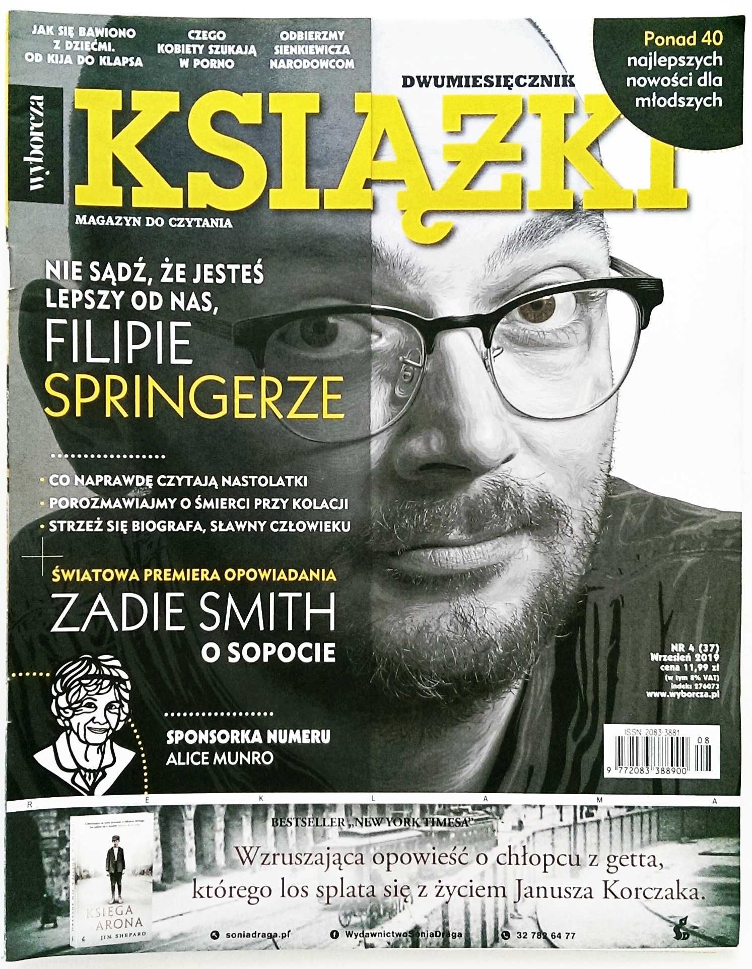 Książki. Magazyn do czytania, nr. 4 (37) wrzesień 2019 Filip Springer