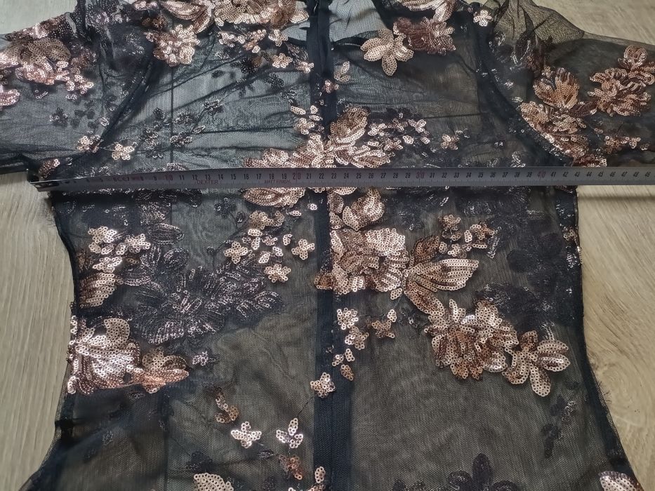 Sukienka tunika zdobiona cekiny Sylwester