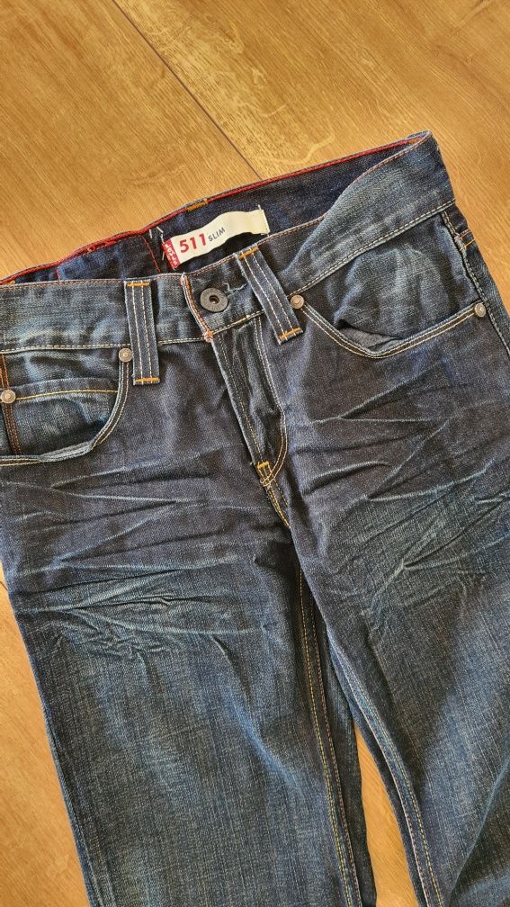 Spodnie Jeans Levis Levi's 511 Slim. W28 L32. Drip drill Swag y2k
