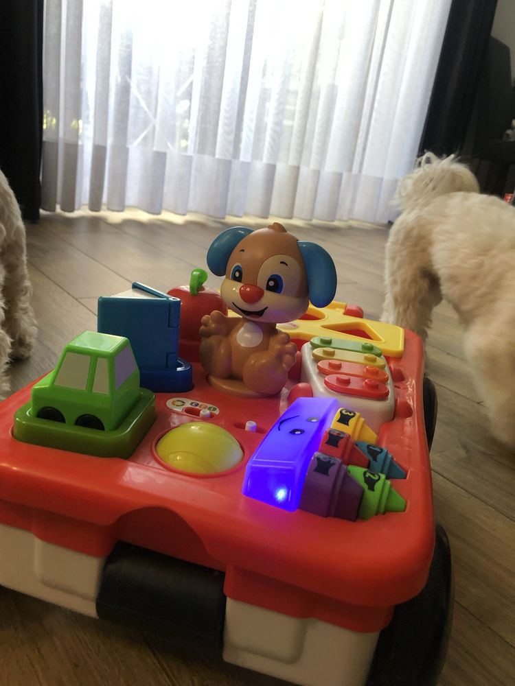 Fisher-price edukacyjny wózek szczeniaka