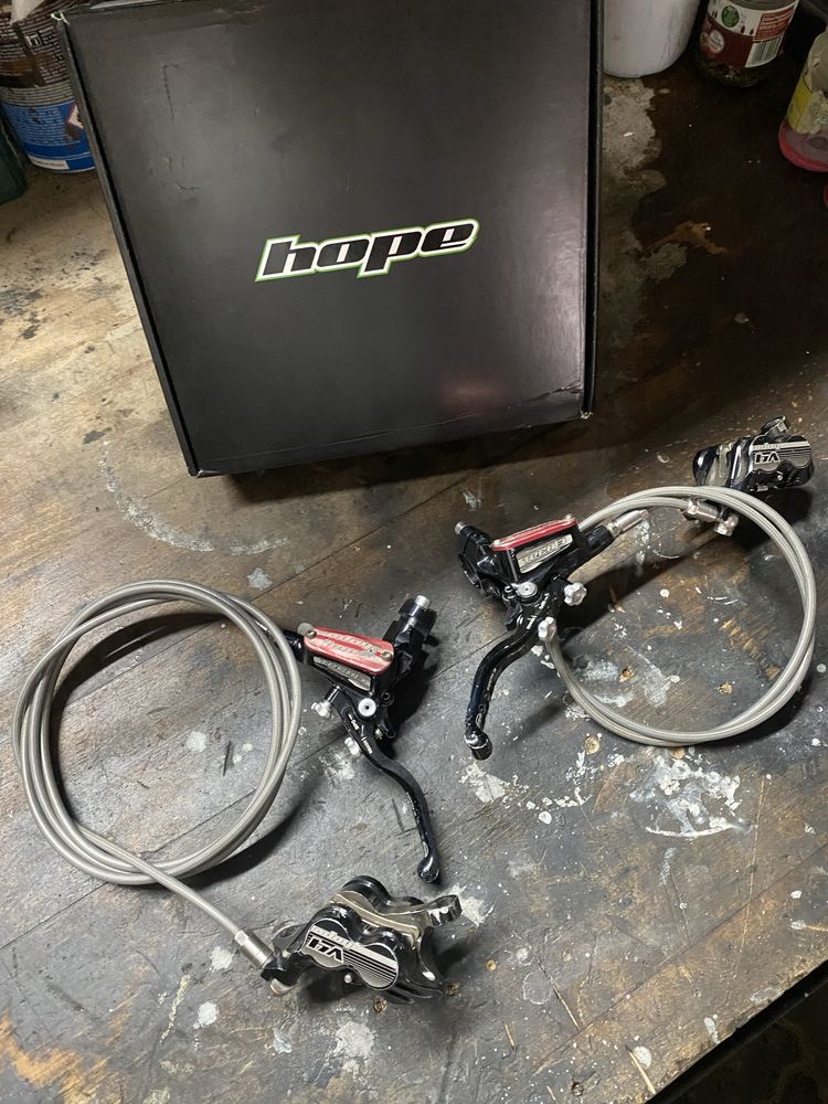 Komplet Hamulce Hope Tech 3v4 nie sram shimano magura formula tektro