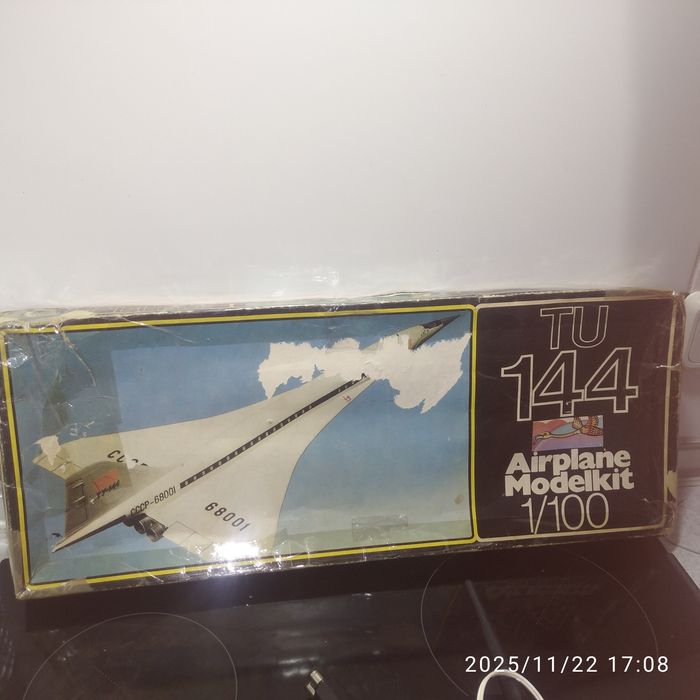 ТУ-144 збірна модель літака Plasticard 1/100 ГДРР