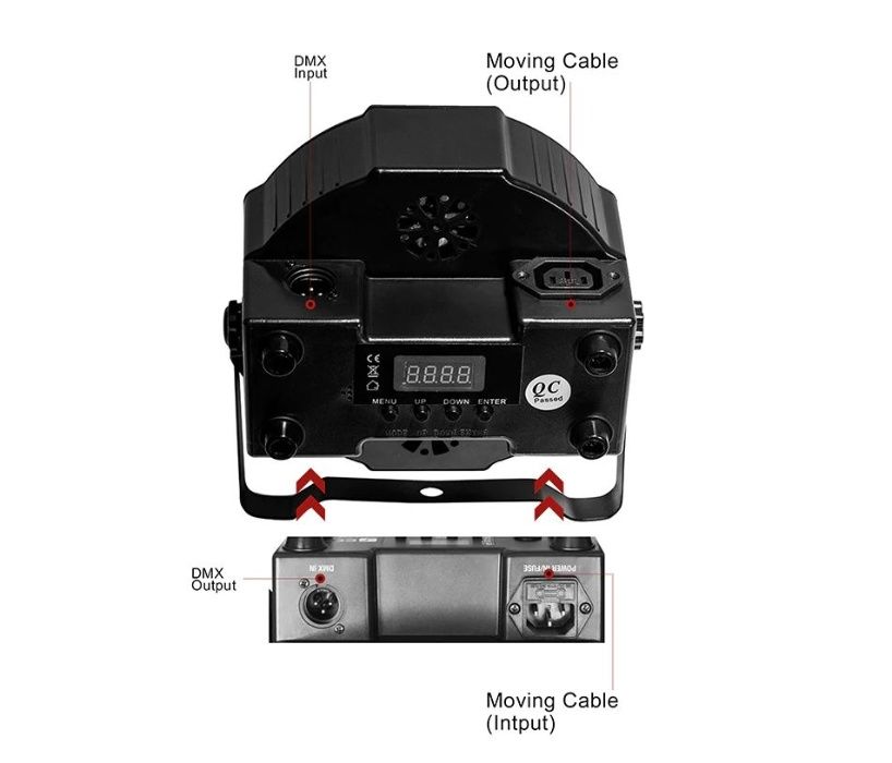 7x18W LED RGBWA UV Projector Foco Par56 7x12W 7x10W BEAM DMX