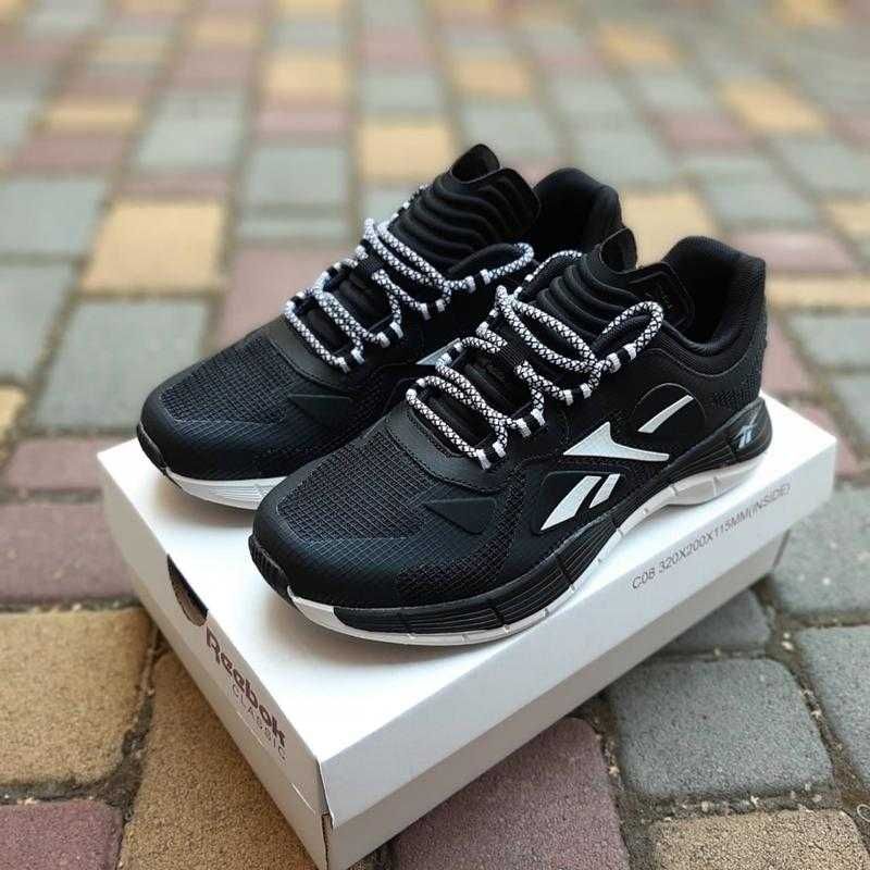 Осінь Знижка Чоловічі кросівки Reebok zig edge чорні з білим