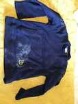camisola azul tamanho 12