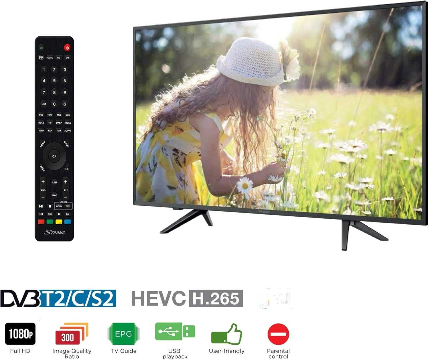 Розпродаж! Телевізор 40" Strong SRT40FC4003 (Full HD T2/S2 Hotel Mode)