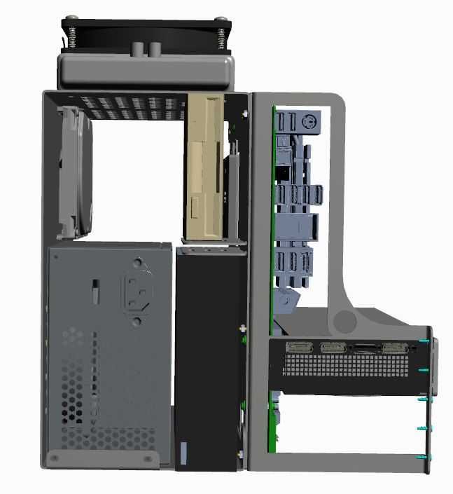 Mini obudowa mATX, test bench w pełni uzbrojony - 1x5,25 , 2x3,5 , AIO