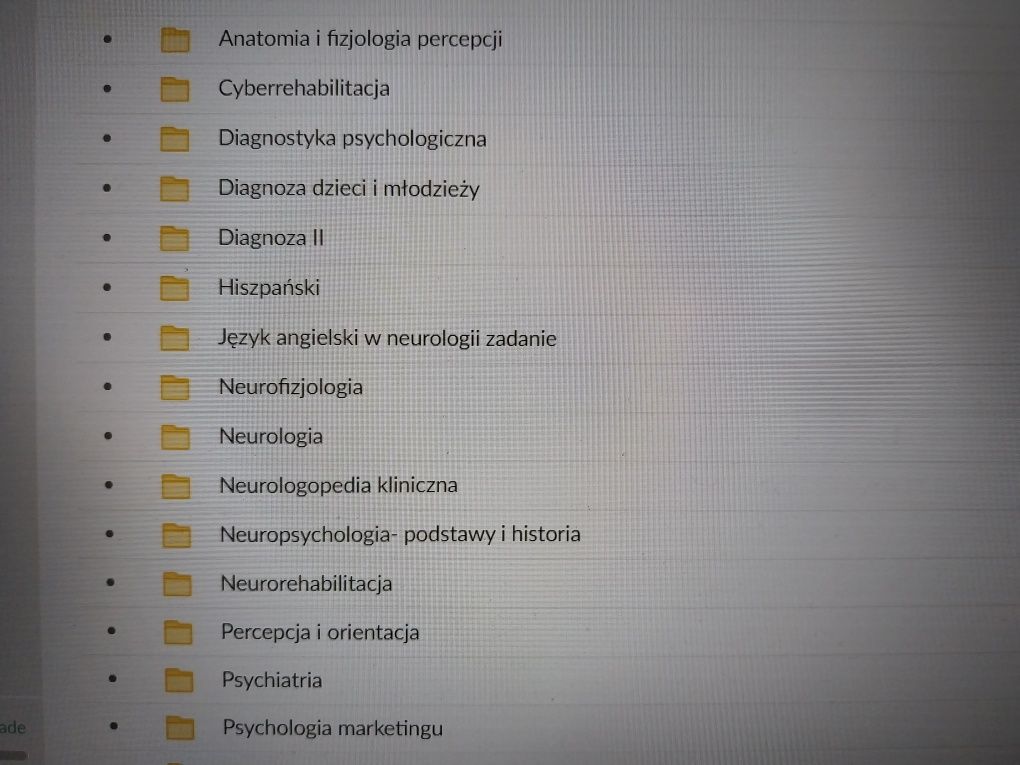 Obszerne notatki z psychologii 5 lat, neuropsychologia