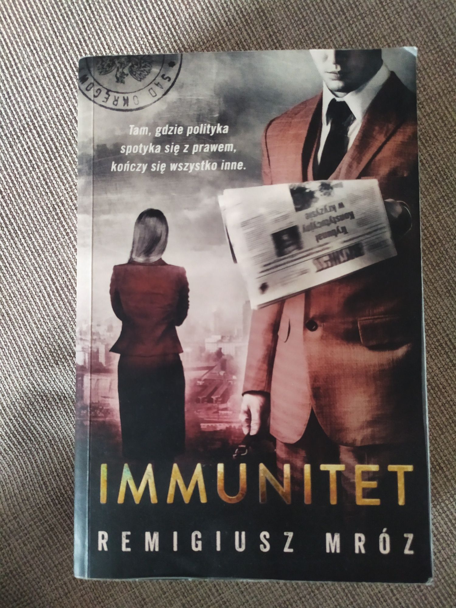 Książka Immunitet_Remigiusz Mróz